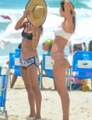 Alessandra Ambrosio in Bikini on the Beach in Florianopolis