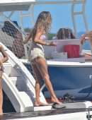 Alessandra Ambrosio in Bikini on a Yacht in Florianopolis
