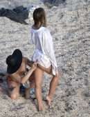 Alexis Ren Booty for Photoshoot at the Beach in St. Barths