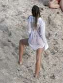 Alexis Ren Booty for Photoshoot at the Beach in St. Barths