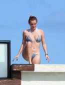 Bella Thorne Cleavage and Booty in a Tiny Thong Bikini in Tulum