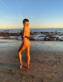 Caroline Vreeland Booty at the Beach in Thong Swimsuit