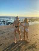 Caroline Vreeland Booty at the Beach in Thong Swimsuit
