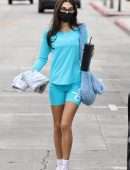 Chantel Jeffries Cameltoe in Tight Yoga Pants Out in Los Angeles