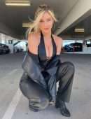 Hannah Palmer in Leather Pants Photoshoot