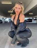 Hannah Palmer in Leather Pants Photoshoot