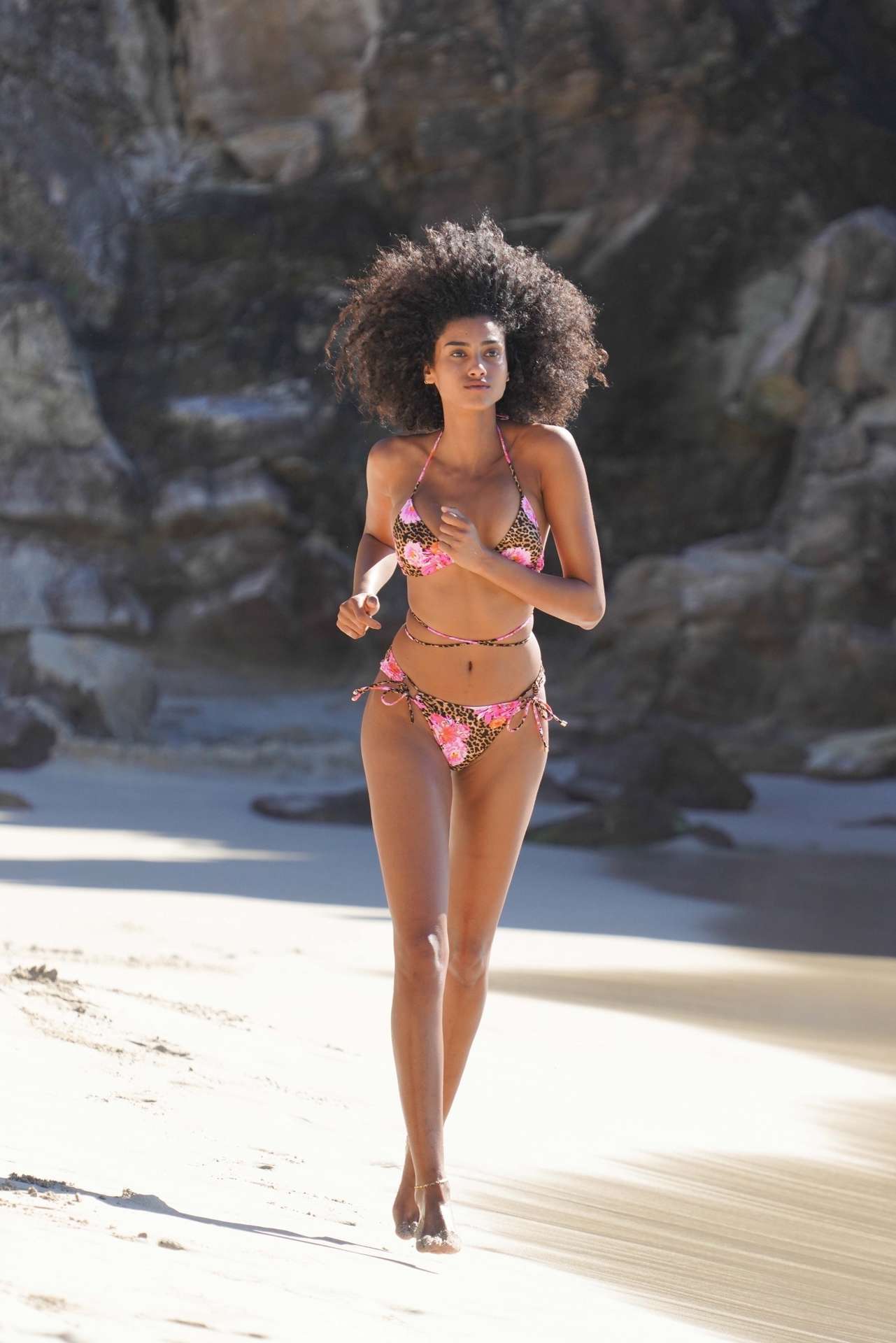 Imaan Hammam Booty for Victoria's Secret Photoshoot in St Barts