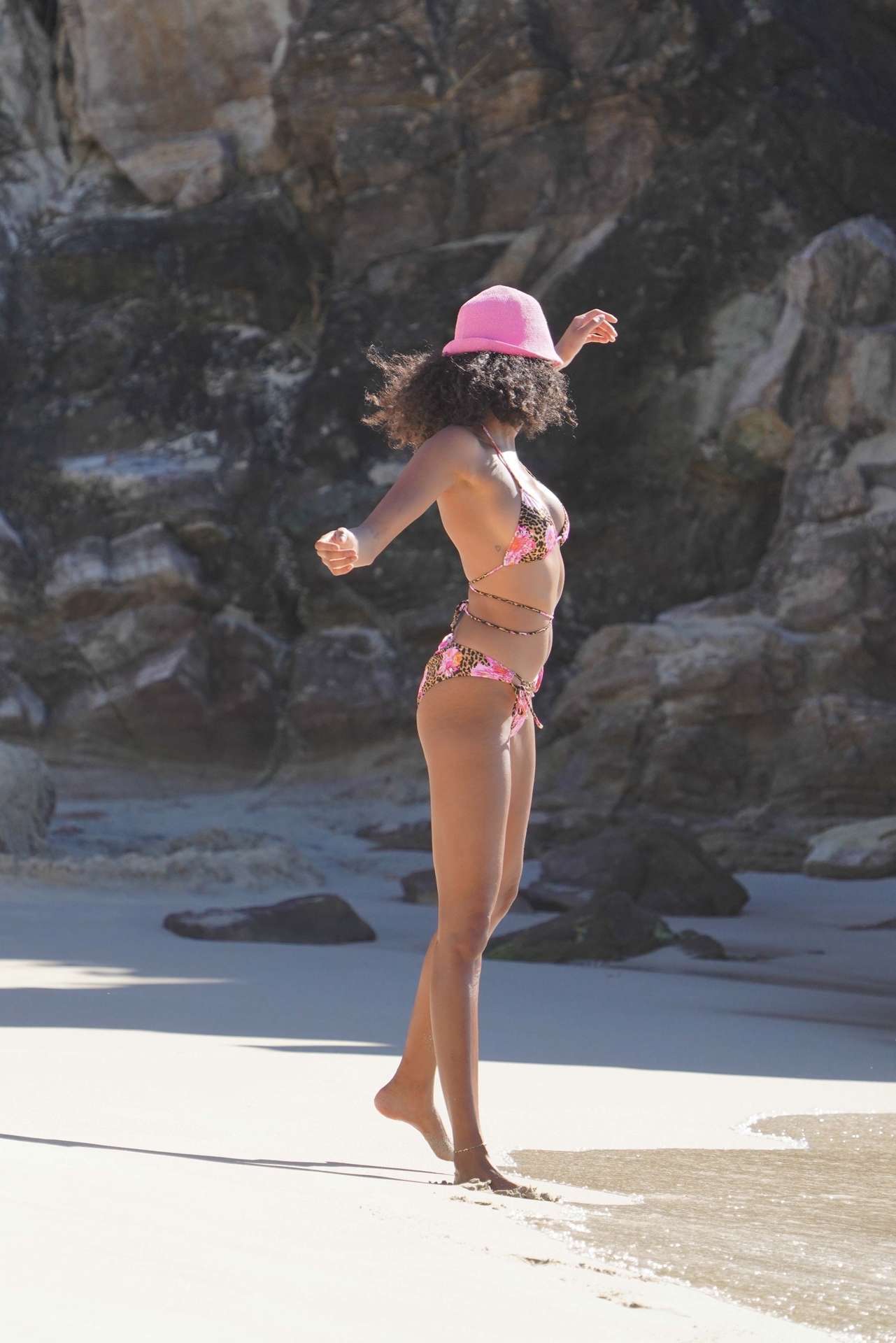Imaan Hammam Booty for Victoria's Secret Photoshoot in St Barts
