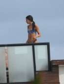 Jen Selter Booty in Bikini Stretching for Photoshoot in Tulum