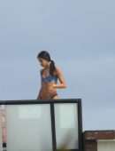 Jen Selter Booty in Bikini Stretching for Photoshoot in Tulum