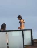 Jen Selter Booty in Bikini Stretching for Photoshoot in Tulum