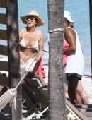 Jennifer Lopez Booty in Thong Bikini in Turks and Caicos