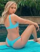 Jordyn Jones Booty in Thong Bikini at a Pool