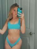 Jordyn Jones Booty in Thong Bikini at a Pool