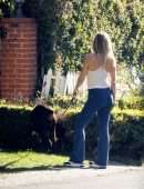 Kate Hudson Walking her Dog in Pacific Palisades