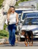 Kate Hudson Walking her Dog in Pacific Palisades