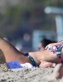 Kelly Rohrbach Booty in Bikini on the Beach in Santa Monica