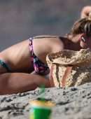 Kelly Rohrbach Booty in Bikini on the Beach in Santa Monica