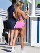 Kimberley Garner Booty in Thong Bikini on the Beach in Miami
