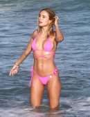 Kimberley Garner Booty in a Small Pink Bikini in Miami Beach