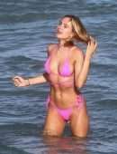 Kimberley Garner Booty in a Small Pink Bikini in Miami Beach