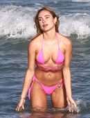 Kimberley Garner Booty in a Small Pink Bikini in Miami Beach