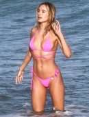 Kimberley Garner Booty in a Small Pink Bikini in Miami Beach