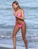 Kimberley Garner Booty in a Small Pink Bikini in Miami Beach