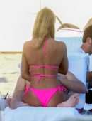 Kimberley Garner Booty in a Small Pink Bikini in Miami Beach