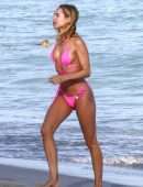 Kimberley Garner Booty in a Small Pink Bikini in Miami Beach