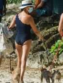 Lauren Silverman at the Beach in Bridgetown, Barbados