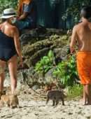 Lauren Silverman at the Beach in Bridgetown, Barbados