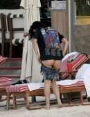 Lexy Panterra Booty in Thong Bikini on the Beach in St Barths