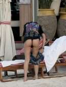Lexy Panterra Booty in Thong Bikini on the Beach in St Barths