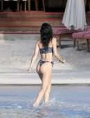 Lexy Panterra Booty in Thong Bikini on the Beach in St Barths