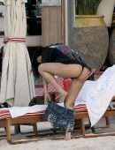 Lexy Panterra Booty in Thong Bikini on the Beach in St Barths