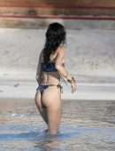 Lexy Panterra Booty in Thong Bikini on the Beach in St Barths