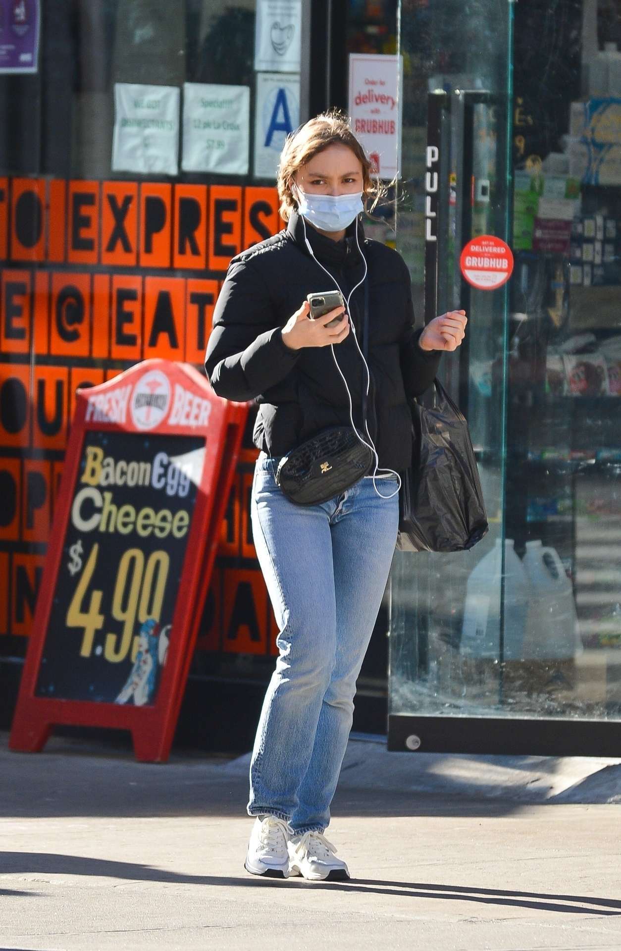 Lily-Rose Depp in Jeans, Out in NYC