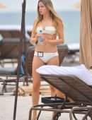 Louisa Warwick Booty in Bikini on the Beach in Miami