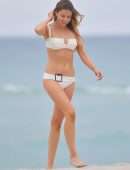 Louisa Warwick Booty in Bikini on the Beach in Miami