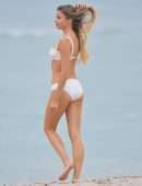 Louisa Warwick Booty in Bikini on the Beach in Miami