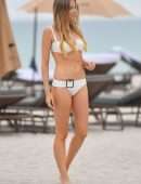 Louisa Warwick Booty in Bikini on the Beach in Miami