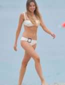 Louisa Warwick Booty in Bikini on the Beach in Miami