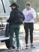 Lucy Hale Booty, Out for a Hike with a Friend in Studio City