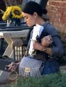Lucy Hale in Jeans Leaving a Meeting in Los Angeles