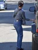 Lucy Hale in Jeans Leaving a Meeting in Los Angeles