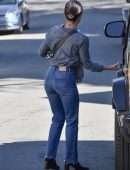 Lucy Hale in Jeans Leaving a Meeting in Los Angeles