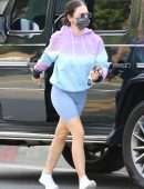 Lucy Hale Booty, Grabs Coffee and Lunch to-go in Hollywood California