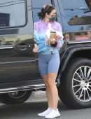 Lucy Hale Booty, Grabs Coffee and Lunch to-go in Hollywood California
