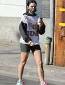 Lucy Hale Booty in Tight Shorts Out in Los Angeles